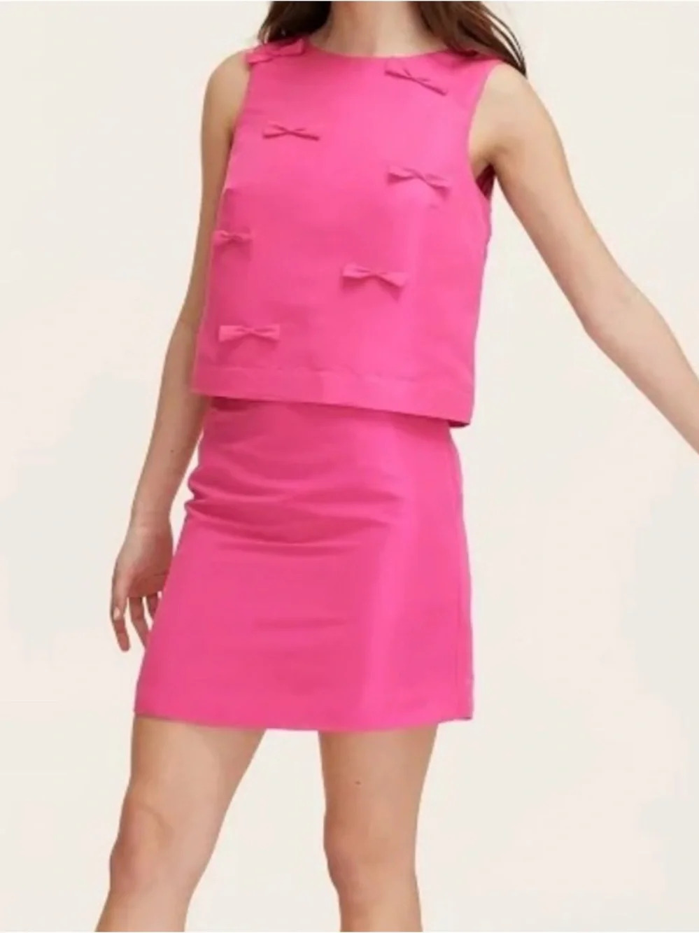 Kate spade x target Bow Shell Tank Top - Pink 1X